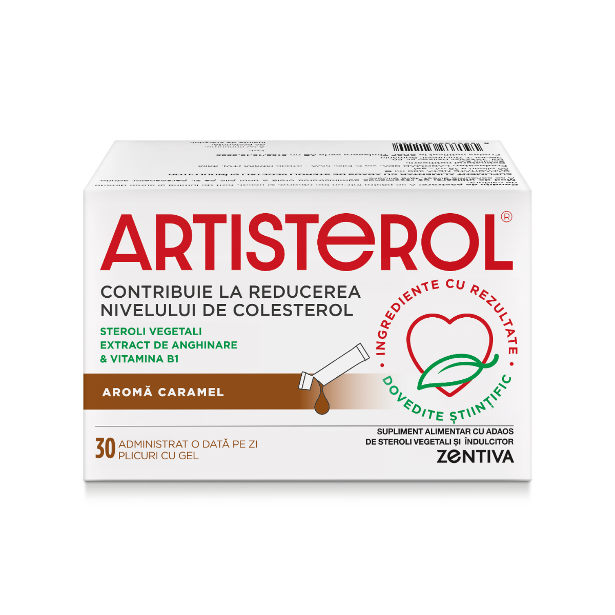 Artisterol aroma caramel, 30 plicuri cu gel, Zentiva