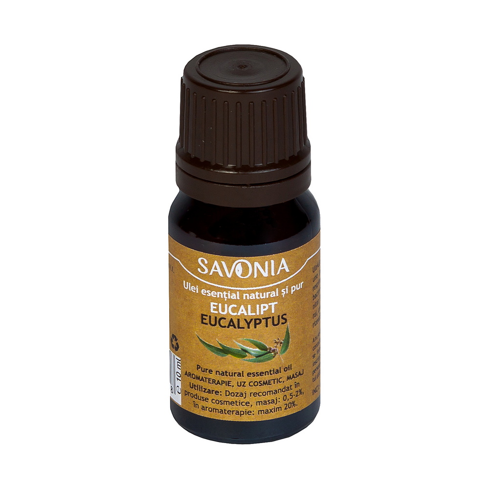 Ulei esential natural si pur de eucalipt, 10ml, Savonia