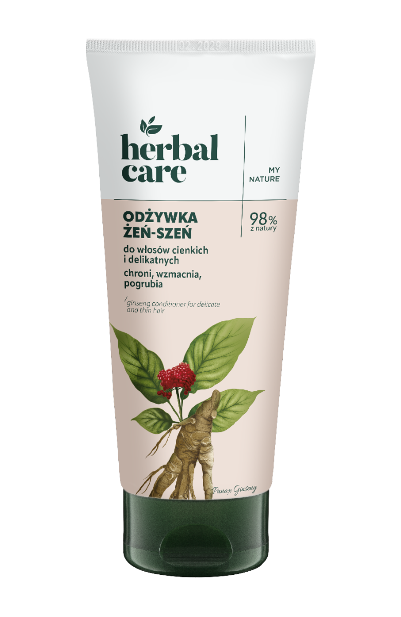 Balsam cu extract de ginseng pentru par fin si subtire Herbal Care, 200ml, Farmona