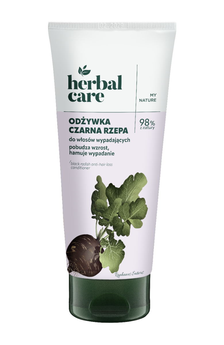 Balsam cu extract de ridiche neagra pentru par cu tendinta de cadere Herbal Care, 200ml, Farmona
