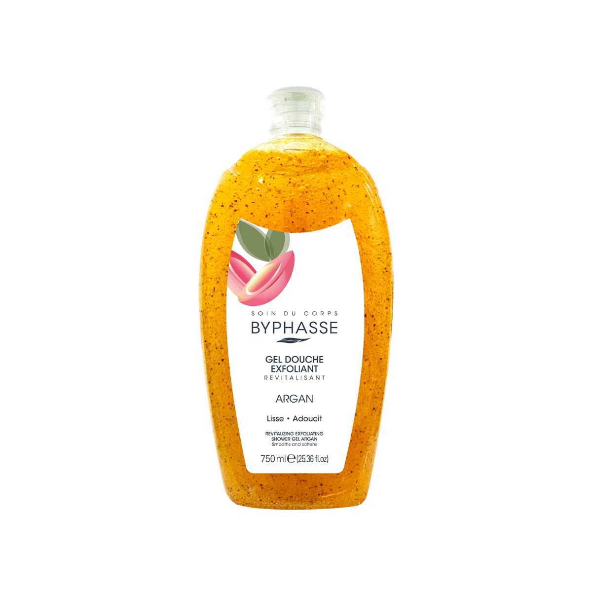 Gel de dus exfoliant cu Argan, 750ml, Byphasse
