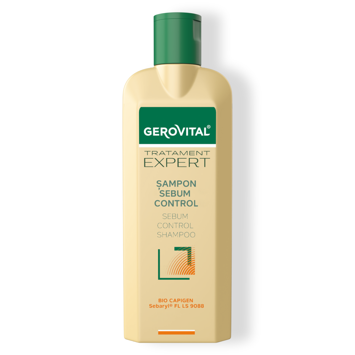 Șampon Sebum Control Cu Sebaryl și Bio-capigen Pentru Păr Gras, Gerovital Tratament Expert, 250 Ml