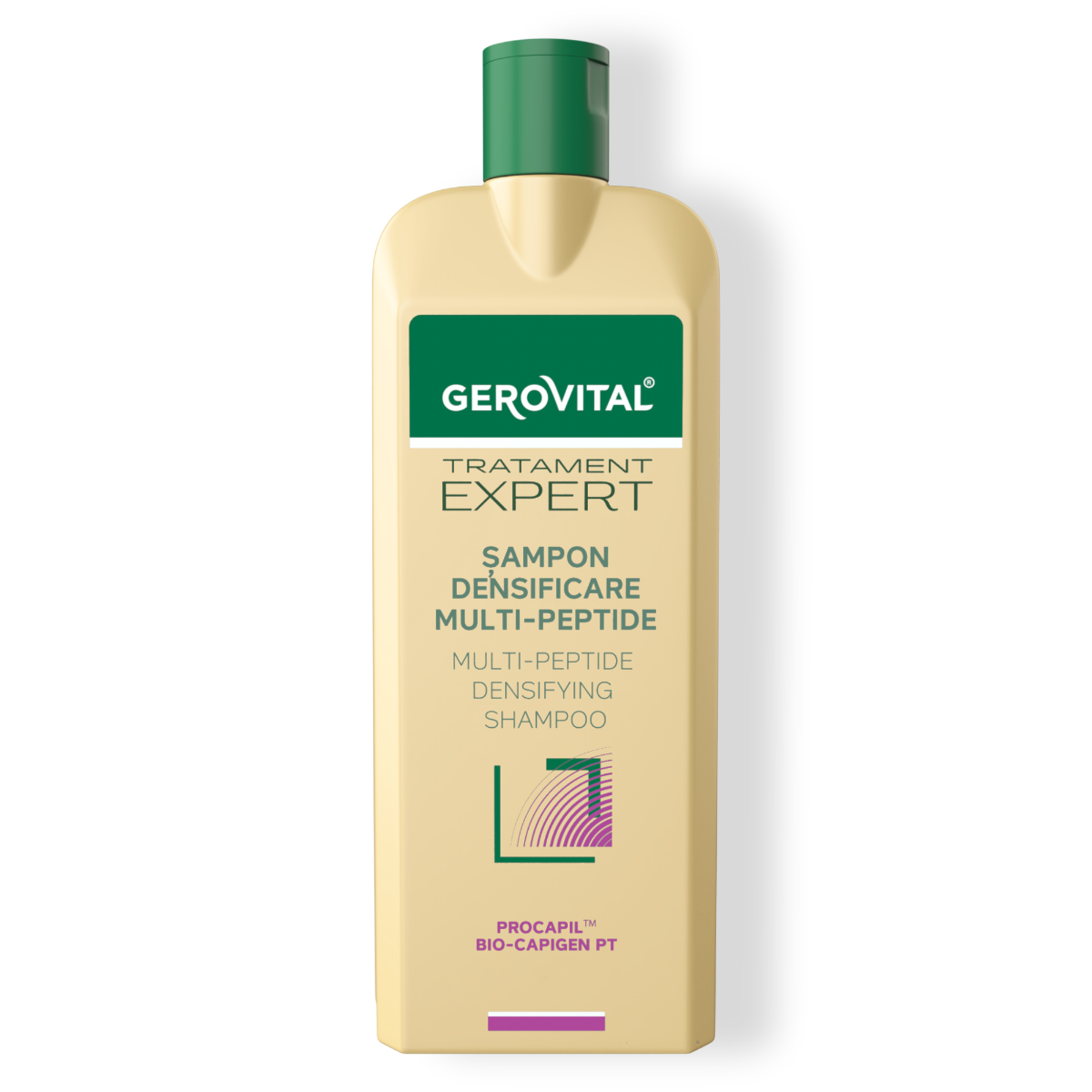 Șampon Cu Multi-peptide Pentru Densificarea Părului Subțire și Slăbit, Gerovital Tratament Expert, 400 Ml