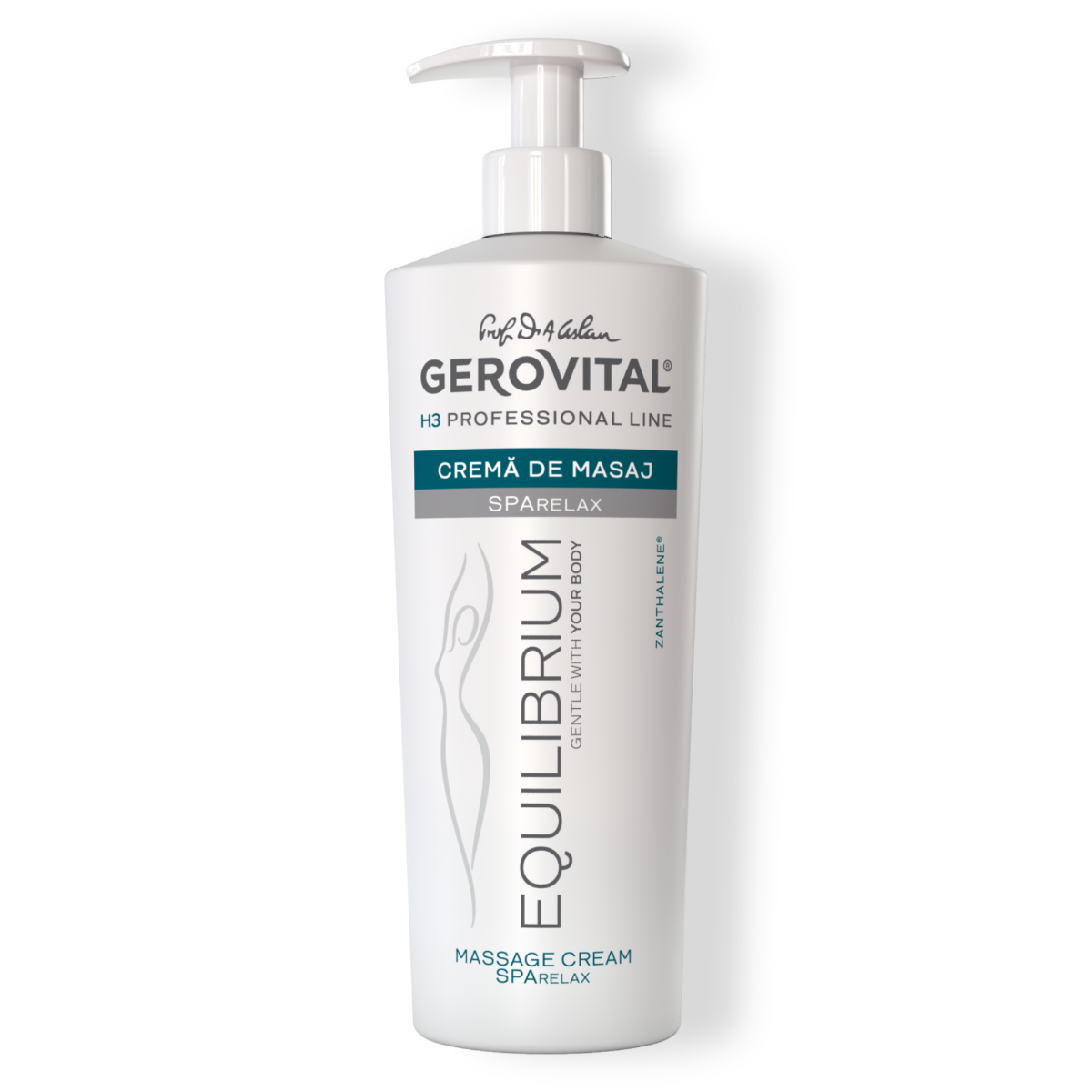 Cremă De Masaj Corporal Sparelax Pentru Relaxarea și ngrijirea Pielii Cu Zantalene, Gerovital H3 Equilibrium, 500 Ml