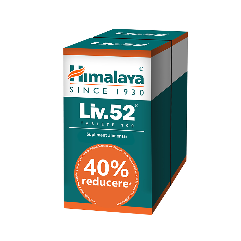 Liv 52 100 tablete + 40% reducere la Liv 52 100 tablete, Himalaya