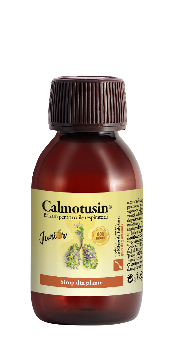 Calmotusin Junior cu gust de portocale, 100ml, Dacia Plant