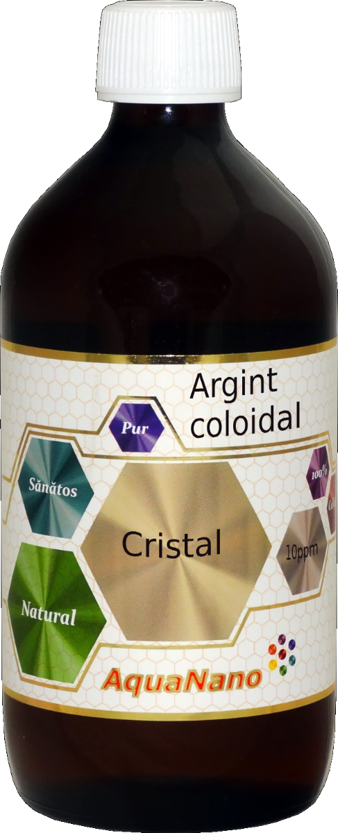 Argint Coloidal Cristal (incolor) Aquanano, 480ml, Aghoras