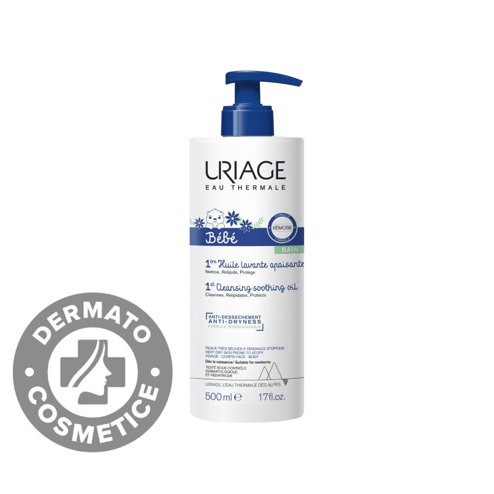 Ulei calmant de spalare pentru bebelusi 1er Bebe, 500ml, Uriage