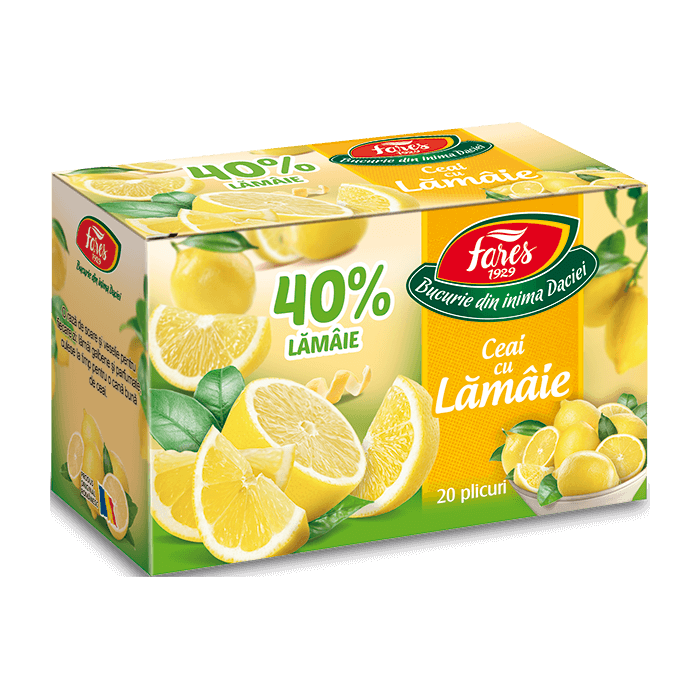 Ceai cu lamaie, 20 plicuri, Fares