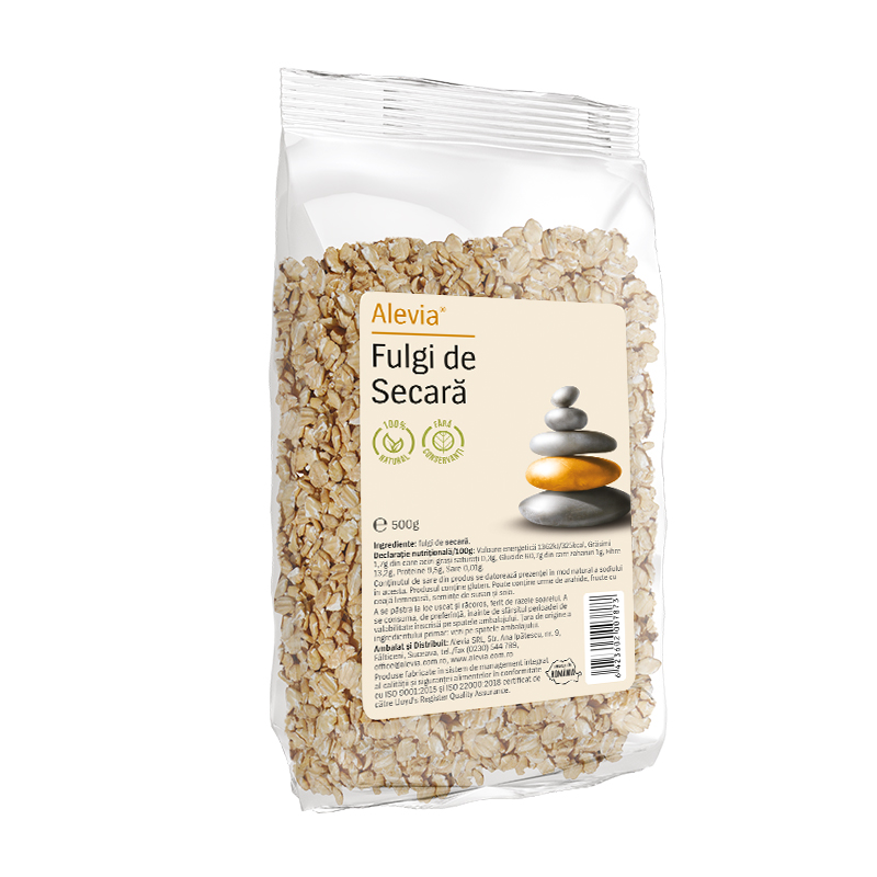 Fulgi de secara, 500g, Alevia