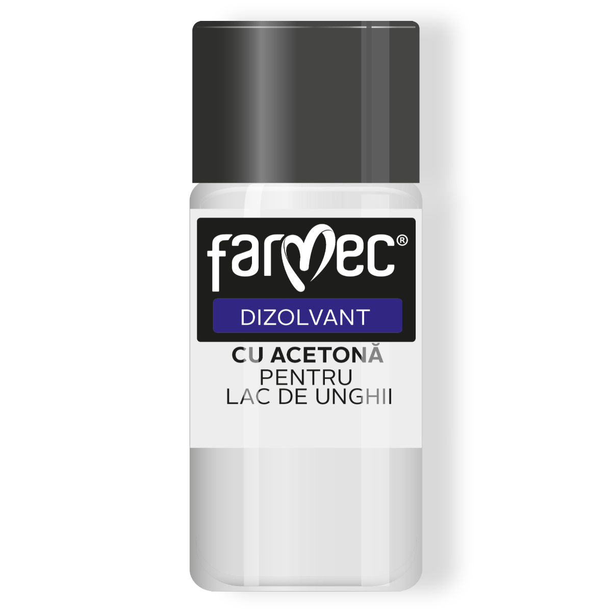 Dizolvant Cu Acetonă Pentru Lac De Unghii Curățare Intensă și Rapidă, Farmec, 50 Ml