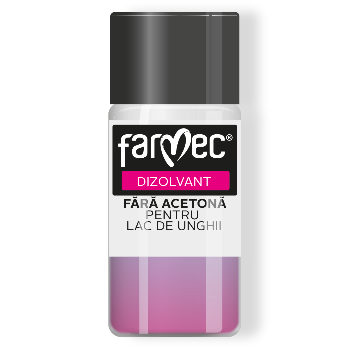 Dizolvant Pentru Lac De Unghii Cu Uleiuri Vegetale ndepărtare Delicată, Fără Acetonă, Farmec, 50 Ml
