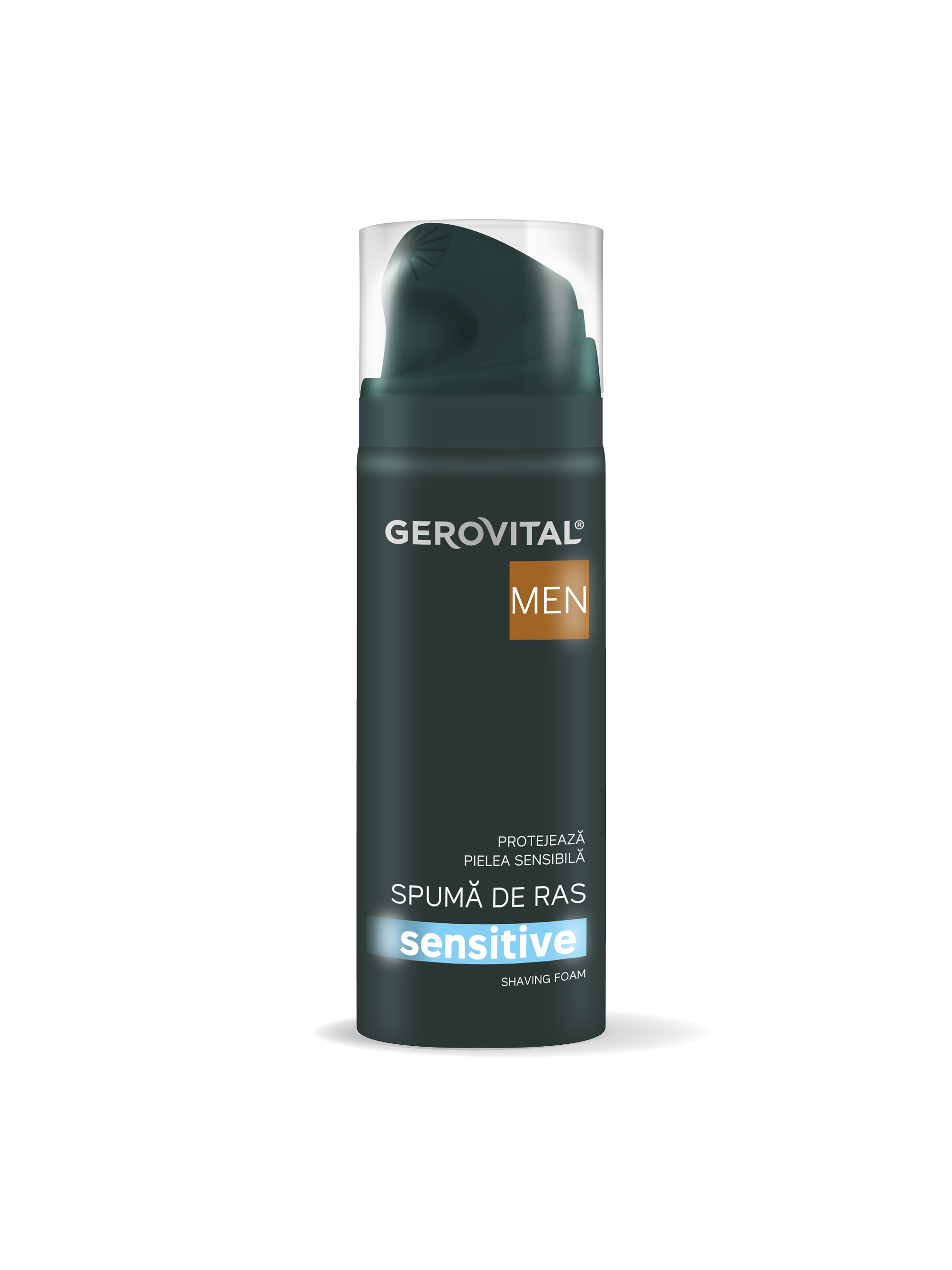 Spumă De Ras Sensitive Cu Extract De Tămie Indiană și Lemn-dulce Efect Calmant și Regenerant Pentru Pielea Sensibilă, Gerovital Men, 200 Ml