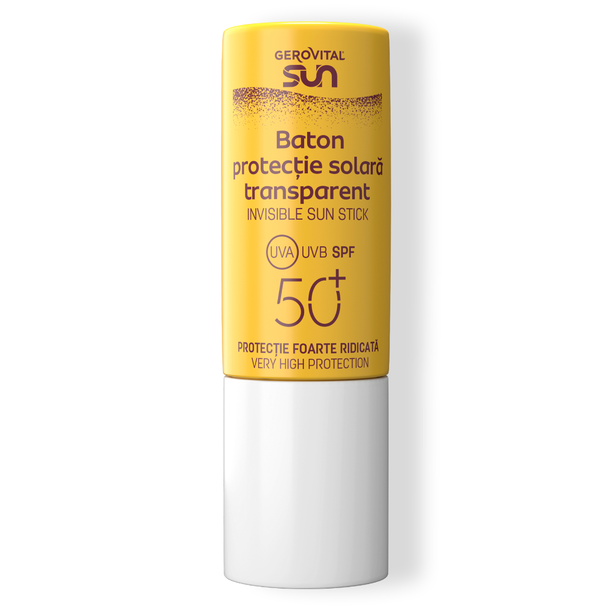 Baton Protecție Solară Transparent Spf50+, Gerovital Sun, 12 Ml