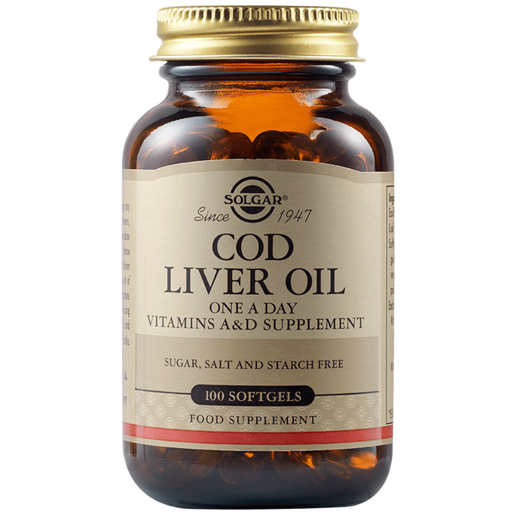 Ulei din ficat de cod, 100 capsule, Solgar
