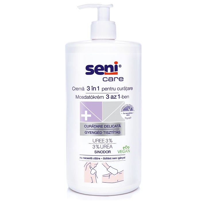 Crema 3 in 1 pentru curatarea pielii sensibile, 1000ml, Seni