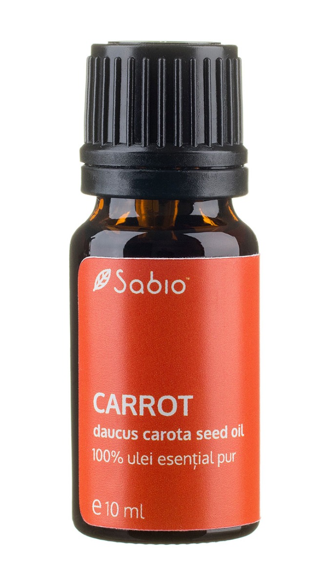 Ulei esential pur de morcov (daucus carota seed oil), 10ml, Sabio
