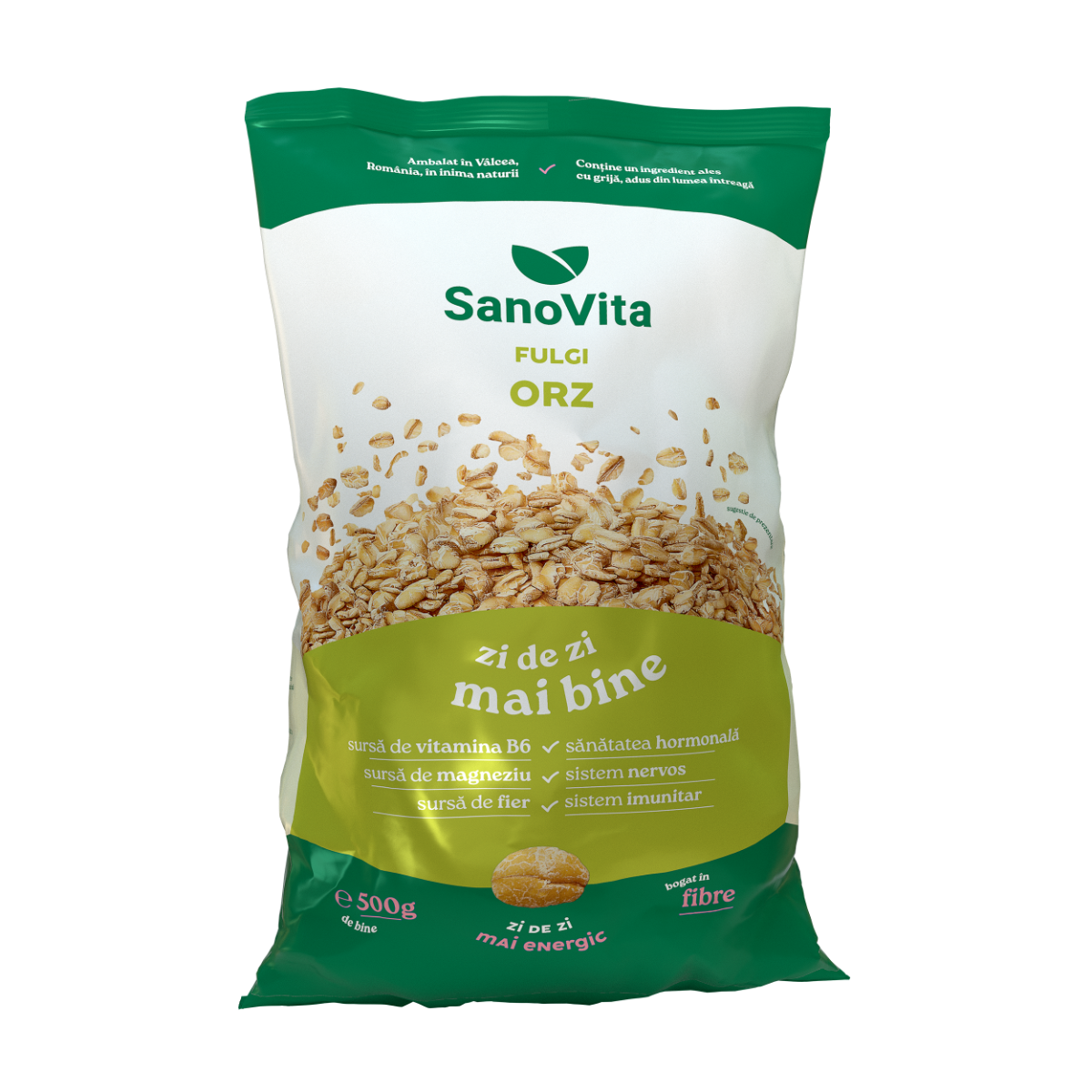 Fulgi de orz, 500g, SanoVita