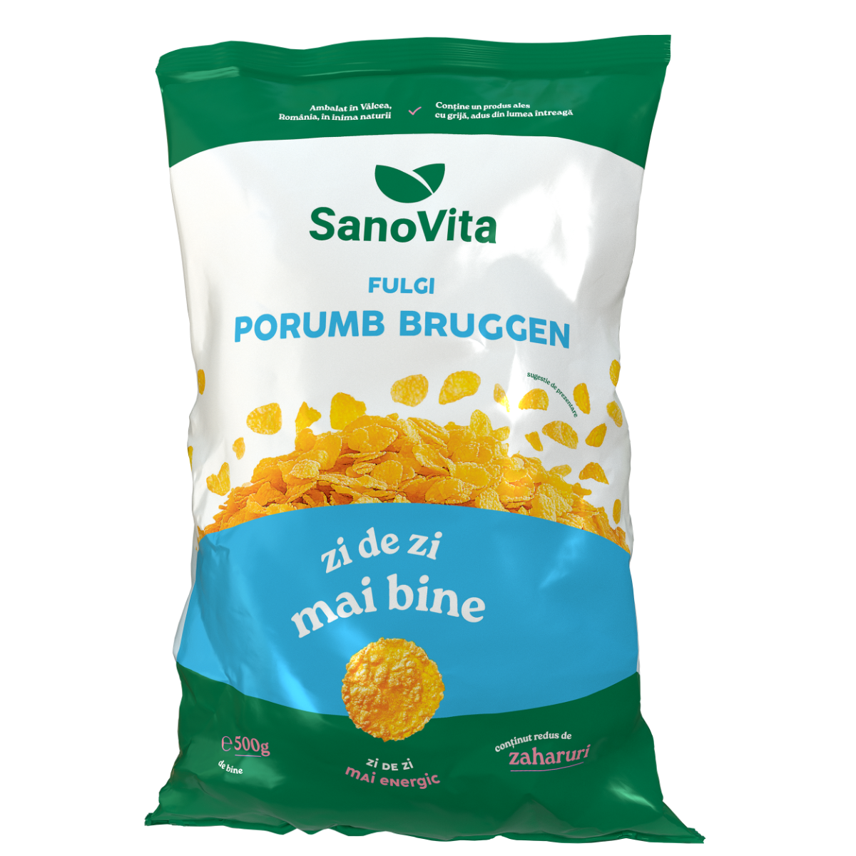 Fulgi de porumb Bruggen, 500g, SanoVita