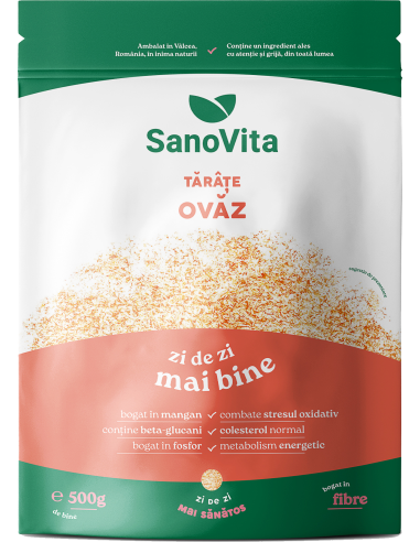 Tarate de ovaz, 500g, SanoVita