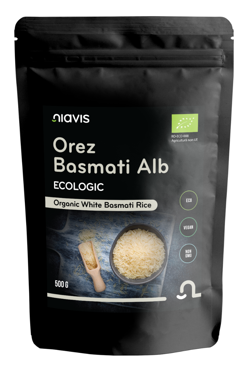 Orez basmati alb ecologic, 500g, Niavis