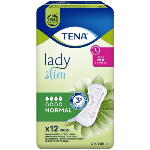 Absorbante pentru incontinenta urinara Lady Slim Normal, 12 bucati, Tena