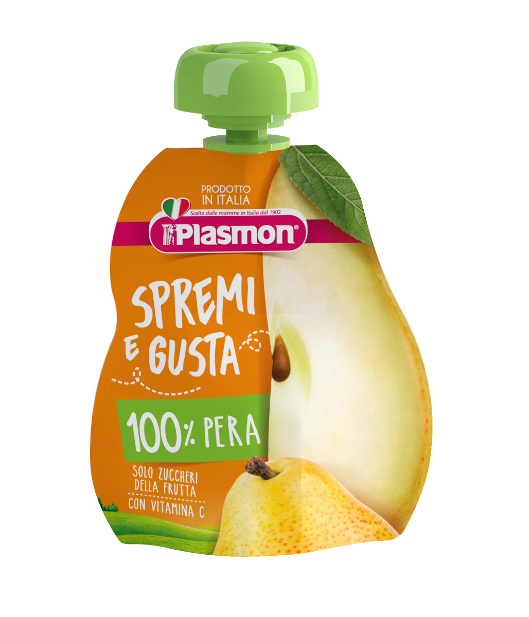 Piure mix de fructe mar, banana si para 6 luni+, 100g, Plasmon
