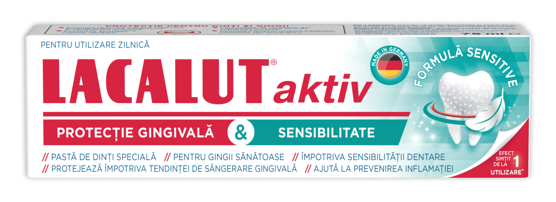 Pasta de dinti Protectie si Sensibilitate, 75ml, Lacalut