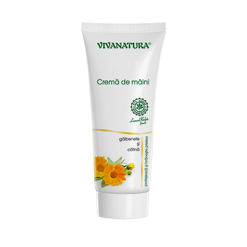 Crema de maini cu galbenele si catina, 75ml, VivaNatura