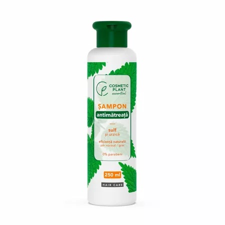 Sampon antimatreata cu sulf si urzica, 250ml, Cosmetic Plant