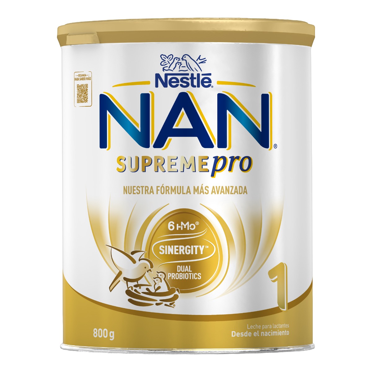 Lapte praf de inceput pentru bebelusi NAN Supreme Pro 1 intre 0-6 luni, 800g, Nestle