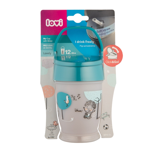Cana cu pai Junior Lovely baieti, 250ml, Lovi