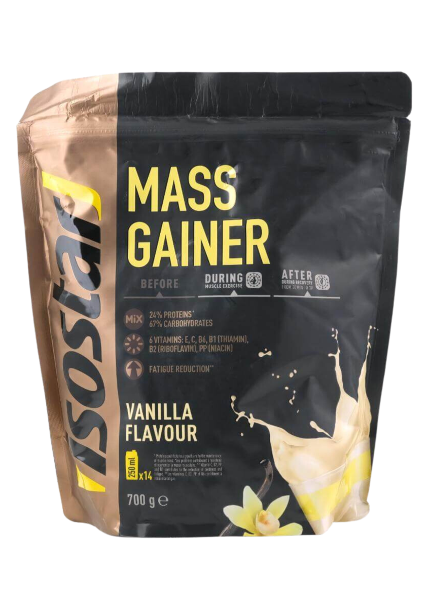 Pudra Mass Gainer cu aroma de vanilie, 700g, Isostar