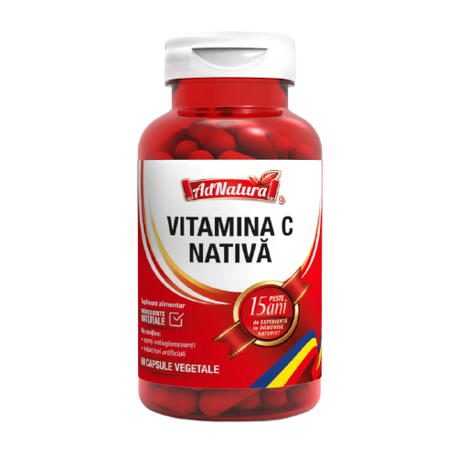 Vitamina C Nativa, 60 capsule, AdNatura