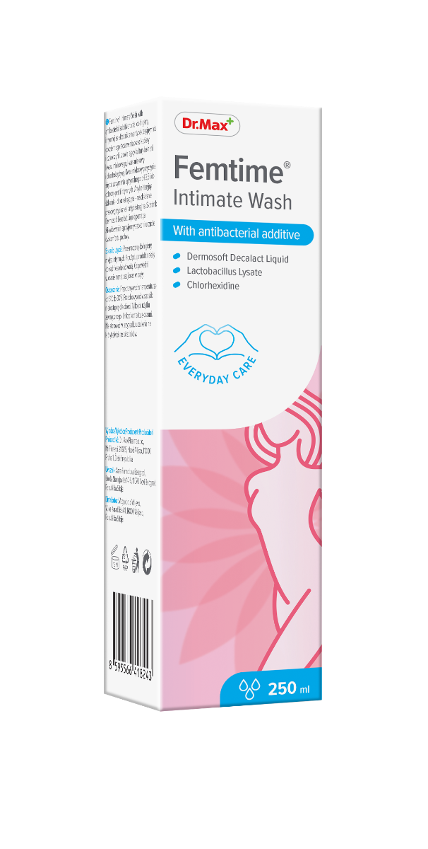 Dr. Max Femtime Gel intim antibacterian, 250ml