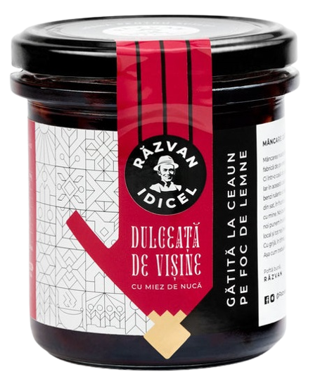 Dulceata de visine cu nuca, 380g, Razvan Idicel