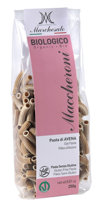 Paste din ovaz fara gluten Bio Maccheroni, 250g, Marchesato