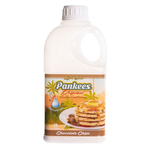 Mix de faina pentru clatite si wafe Chocolate Chips Pankees, 290g, Lucas Bites
