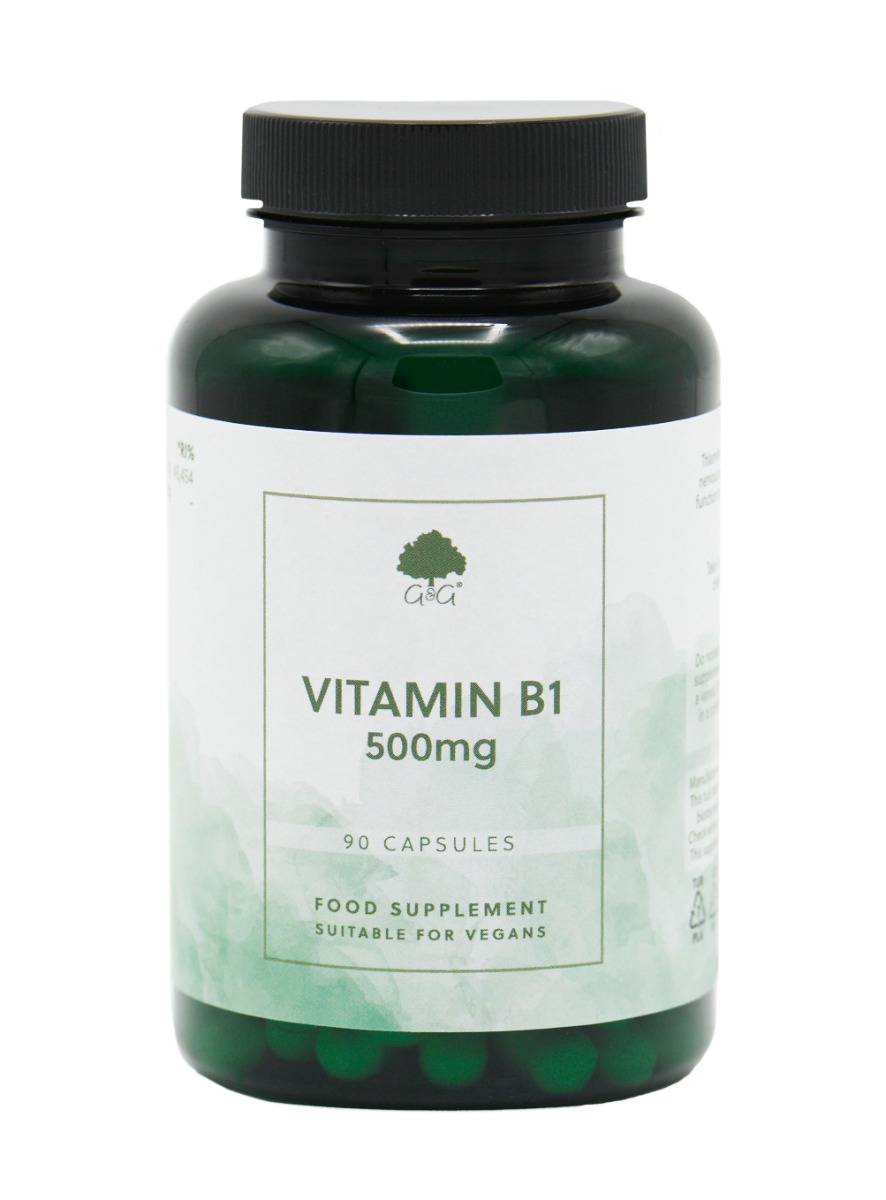 Vitamina B1 Tiamina 500mg, 90 capsule, G&G