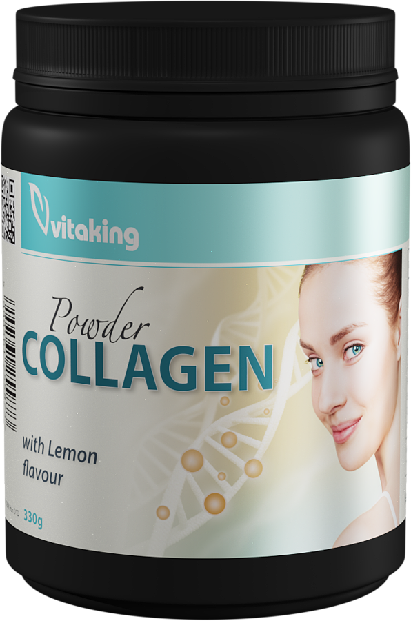 Colagen cu vitamina C cu gust de lamaie, 330g, Vitaking