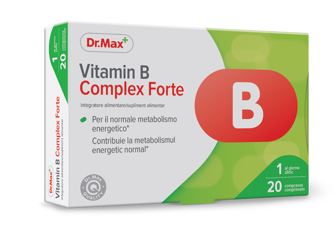 Dr. Max Vitamina B Complex Forte, 20 comprimate