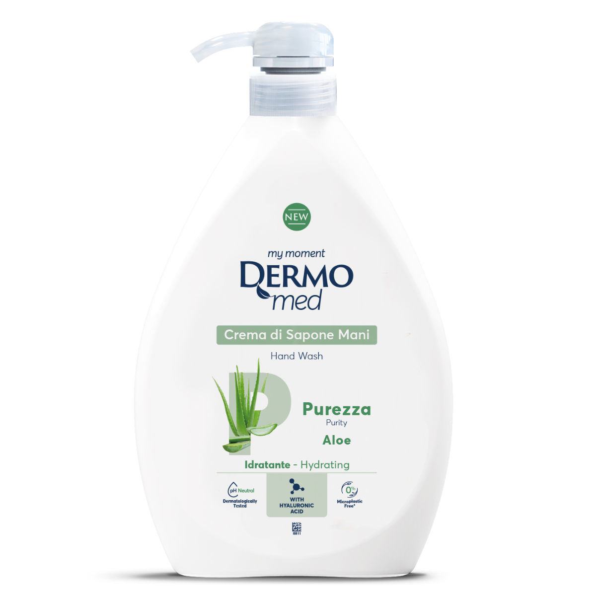 Dispenser Sapun lichid crema cu Aloe, 1000ml, Dermomed