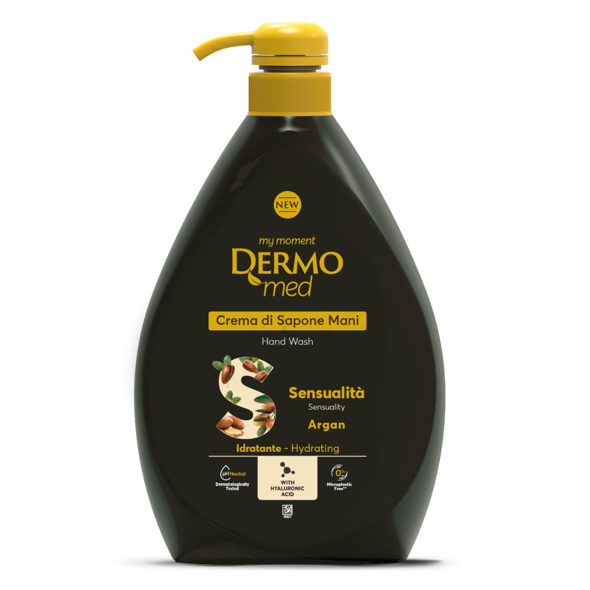Dispenser Sapun lichid crema cu argan, 1000ml, Dermomed