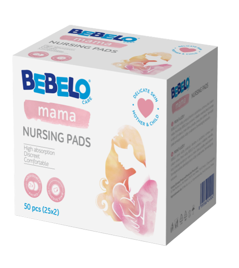 Bebelo Mama Tampoane pentru san, 50 bucati