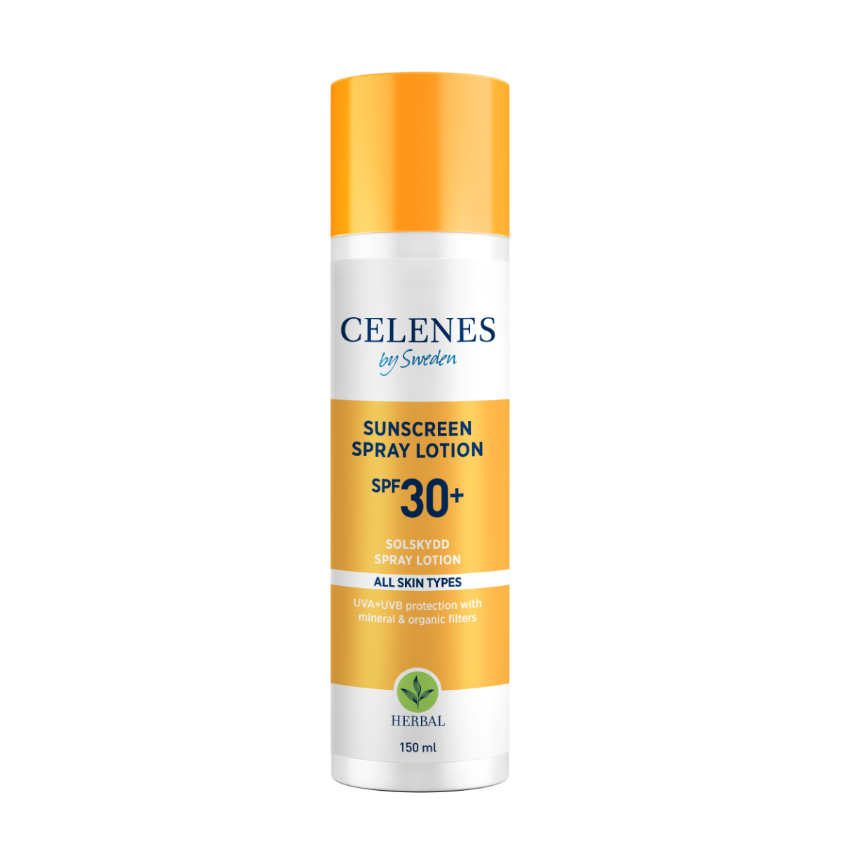 Spray lotiune pentru protectie solara Herbal SPF30, 150ml, Celenes