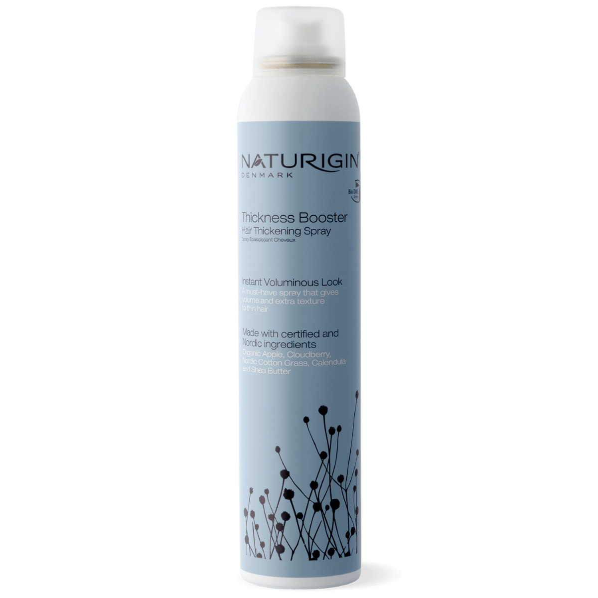 Spray fixativ pentru volum cu sustinere usoara Thickness Booster, 200ml, Naturigin