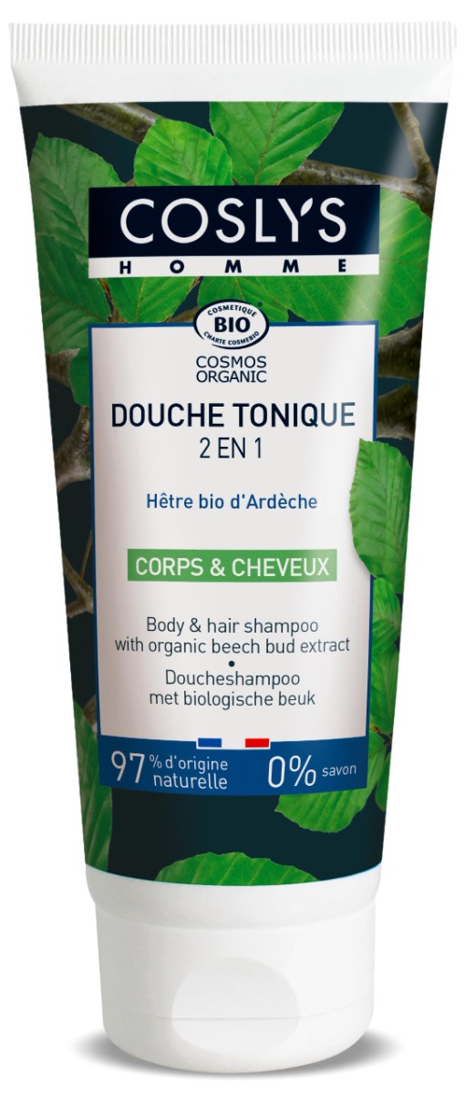 Gel de dus si sampon bio tonic cu muguri de fag, 200ml, Coslys
