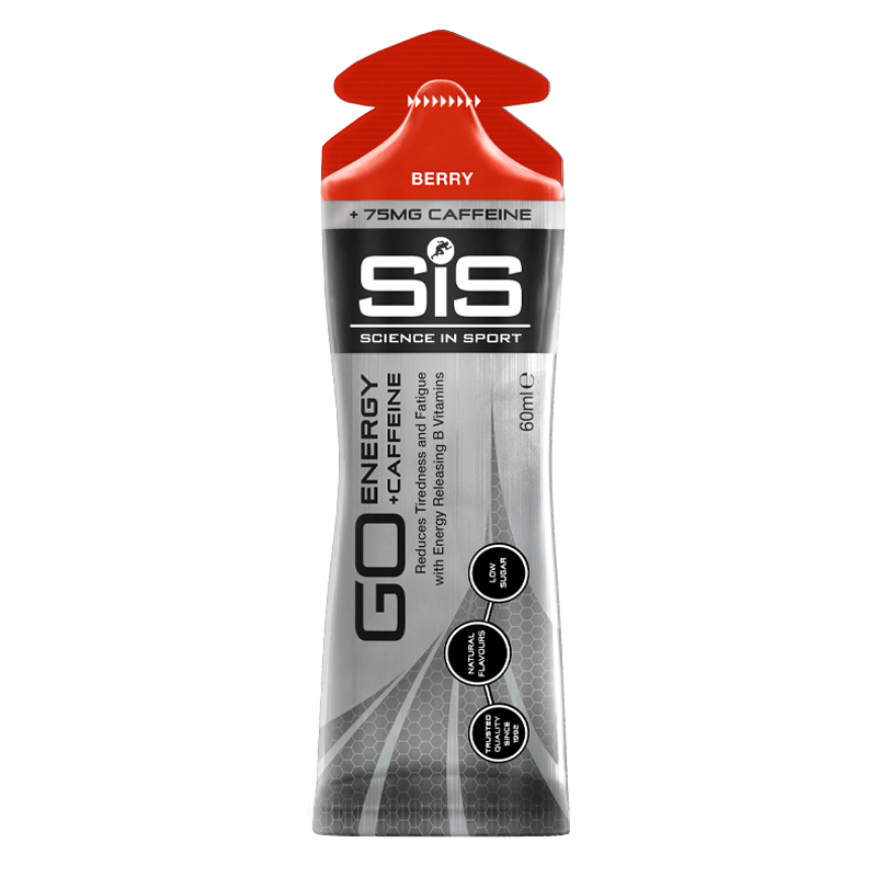 Gel energizant cu fructe rosii Go Energy Caffeine, 60ml, SiS