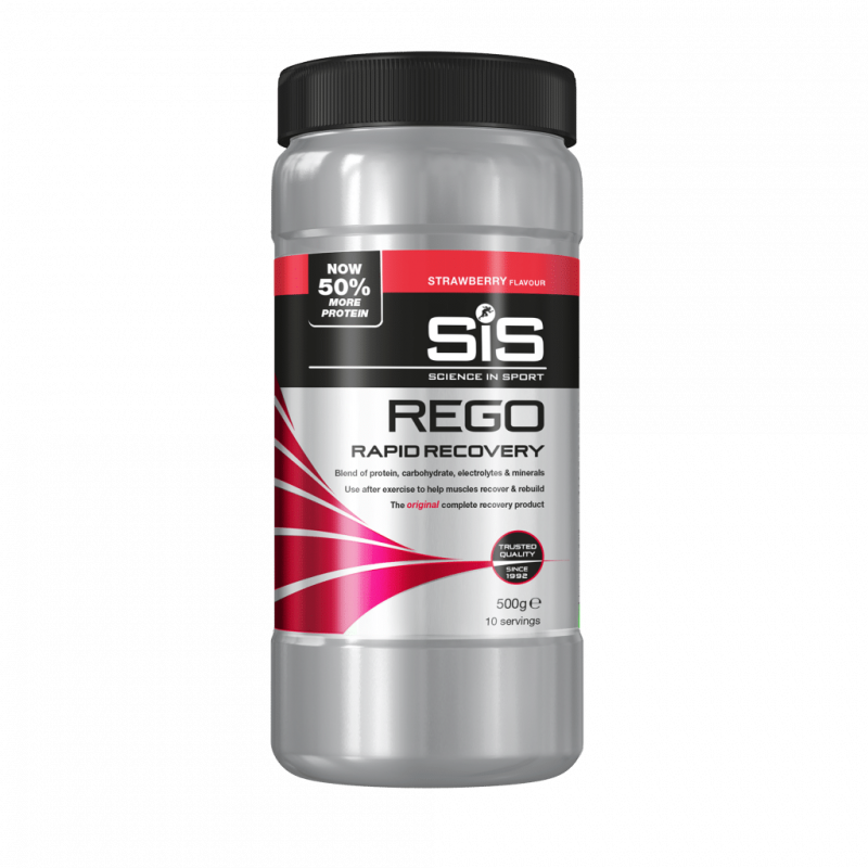Bautura de refacere cu capsuni Rego Rapid Recovery, 500g, SiS