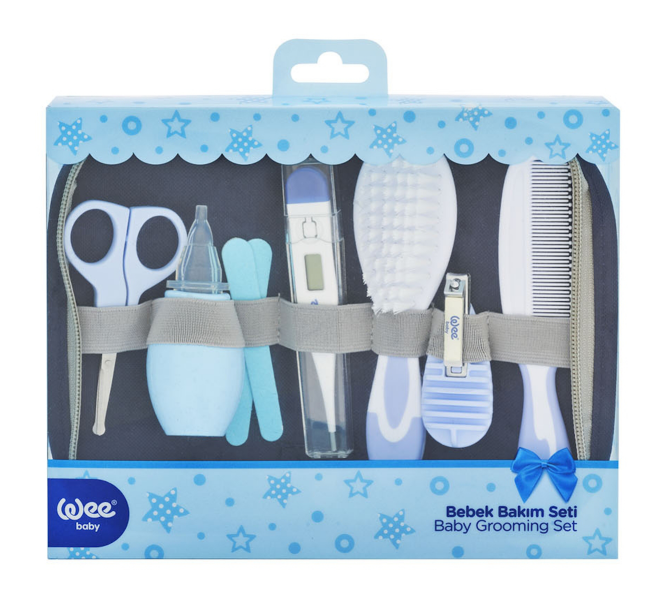 Set de ingrijire albastru pentru copii, 1 bucata, Wee Baby